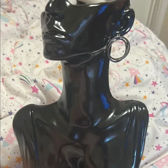 Paparazzi Black Hoop Earrings - Picture 14 of 14